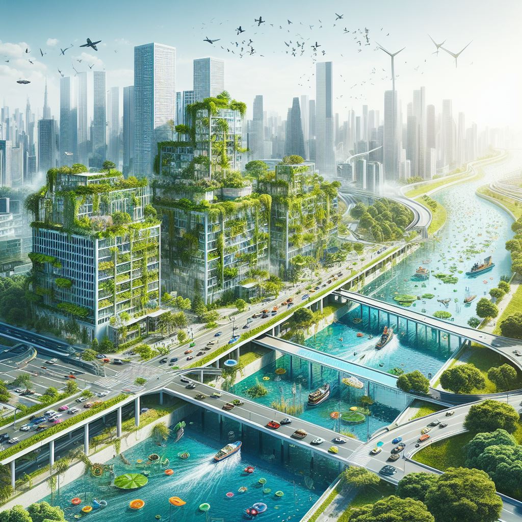 在杭州万象企业中心设计中融合可持续城市排水系统：应对气候变化的策略文章配图